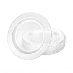 King Zak Tabletop Premium Extra Heavy Weight Plastic Magnificence Dinnerware