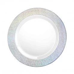 King Zak Premium Extra Heavy Weight Plastic Sparkle Dinnerware