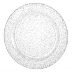 King Zak Premium Extra Heavy Weight Plastic Glitter Dinnerware