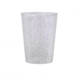 King Zak Premium Extra Heavy Weight Plastic Glitter Drinkware Disposable Dinnerware Cups