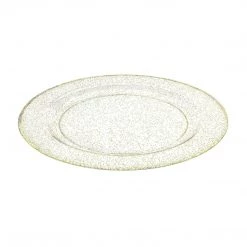 King Zak Premium Extra Heavy Weight Plastic Glitter Dinnerware