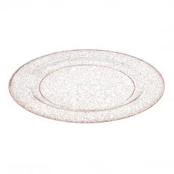 King Zak Premium Extra Heavy Weight Plastic Glitter Dinnerware