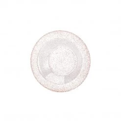 King Zak Premium Extra Heavy Weight Plastic Glitter Dinnerware