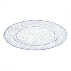 King Zak Premium Extra Heavy Weight Plastic Glitter Dinnerware