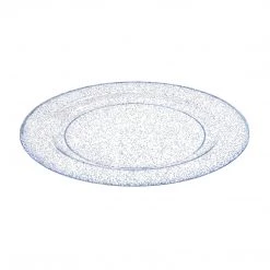 King Zak Premium Extra Heavy Weight Plastic Glitter Dinnerware