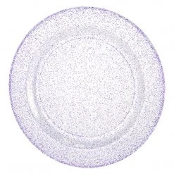 King Zak Premium Extra Heavy Weight Plastic Glitter Dinnerware