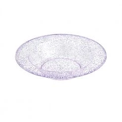 King Zak Premium Extra Heavy Weight Plastic Glitter Dinnerware