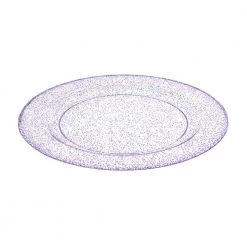 King Zak Premium Extra Heavy Weight Plastic Glitter Dinnerware