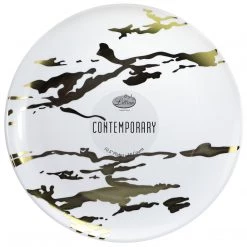 King Zak Tabletop Marble Premium Plastic Disposable Dinnerware