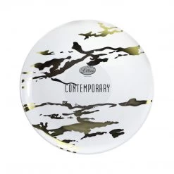 King Zak Tabletop Marble Premium Plastic Disposable Dinnerware