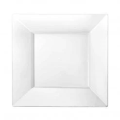 King Zak Premium Extra Heavy Weight Plastic Squares Dinnerware