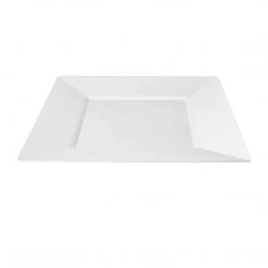 King Zak Premium Extra Heavy Weight Plastic Squares Dinnerware