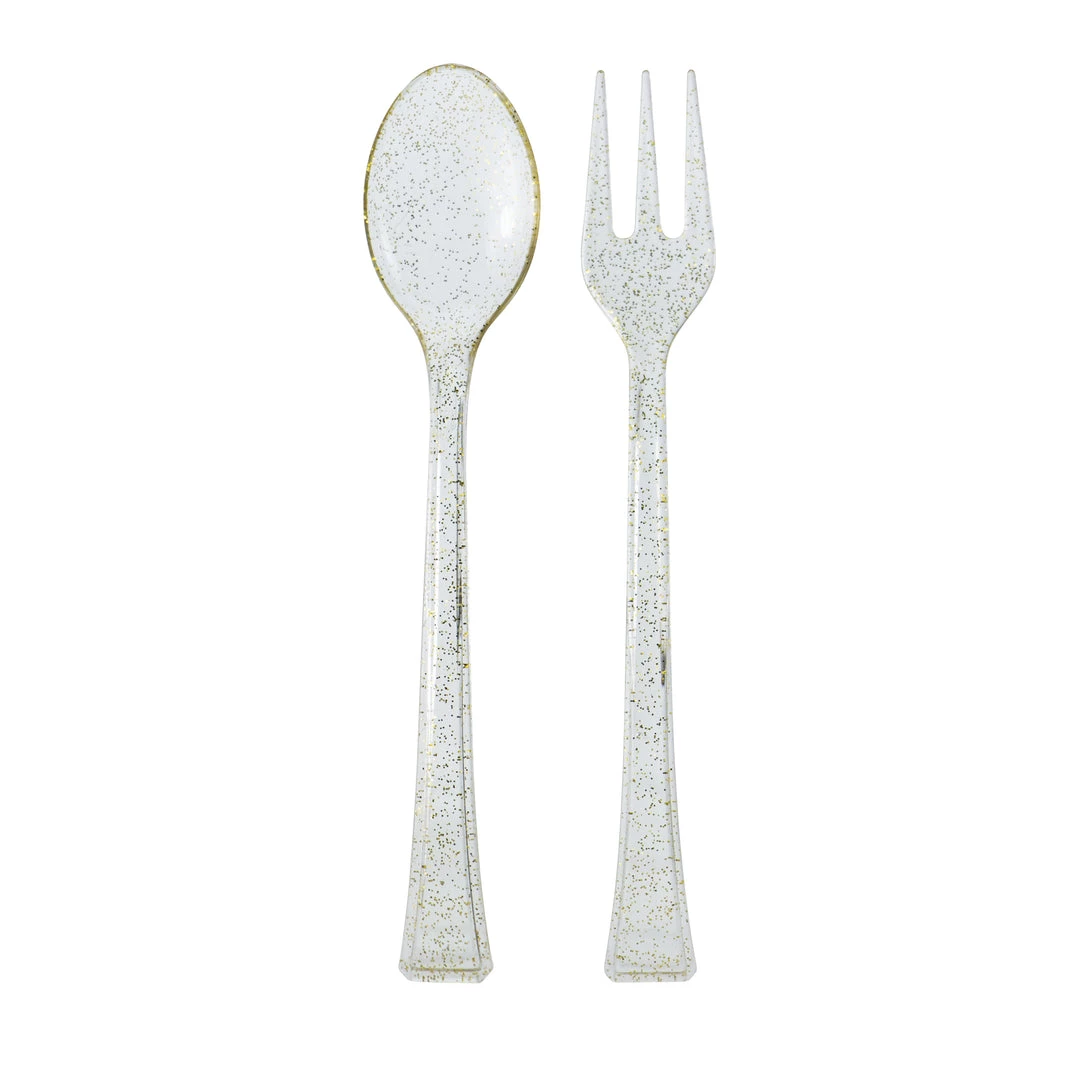 King Zak Premium Plastic Glitter Mini Cutlery Disposable Dinnerware Cutlery 6 King Zak Premium Plastic Glitter Mini Cutlery Disposable Dinnerware Cutlery