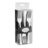 King Zak Premium Extra Heavy Weight Plastic Polished Cutlery Disposable Dinnerware Cutlery