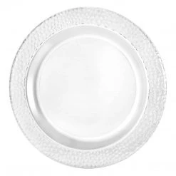 King Zak Premium Extra Heavy Weight Plastic Pebbled Dinnerware Disposable Dinnerware