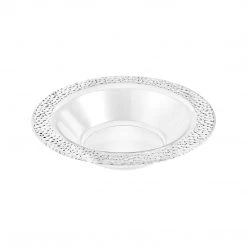 King Zak Premium Extra Heavy Weight Plastic Pebbled Dinnerware Disposable Dinnerware