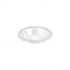 King Zak Premium Extra Heavy Weight Plastic Pebbled Dinnerware Disposable Dinnerware