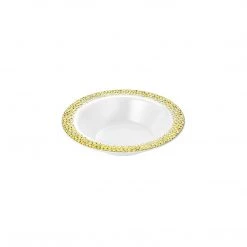 King Zak Premium Extra Heavy Weight Plastic Pebbled Dinnerware Disposable Dinnerware