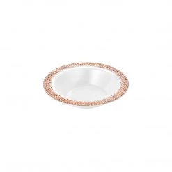 King Zak Premium Extra Heavy Weight Plastic Pebbled Dinnerware Disposable Dinnerware