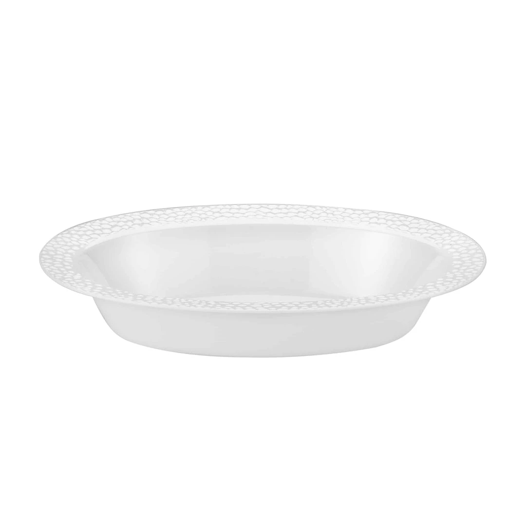 King Zak Premium Extra Heavy Weight Plastic Pebbled Servingware Disposable Dinnerware Bowls 16 King Zak Premium Extra Heavy Weight Plastic Pebbled Servingware Disposable Dinnerware Bowls