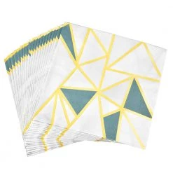 King Zak Premium Paper Decorative Foil Stamp Printed Napkin Party