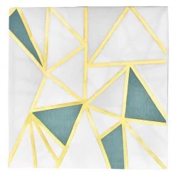 King Zak Premium Paper Decorative Foil Stamp Printed Napkin Party