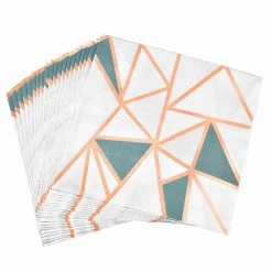 King Zak Premium Paper Decorative Foil Stamp Printed Napkin Party