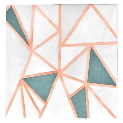 King Zak Premium Paper Decorative Foil Stamp Printed Napkin Party