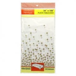 King Zak Everyday Tableware Premium Heavy Weight Plastic Confettie TablecoverSize Options: 54inchx108inch Tablecover
