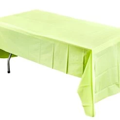 King Zak Everyday Disposable Tablecovers Plastic Solid Color Party 54inchx108inch Tablecover