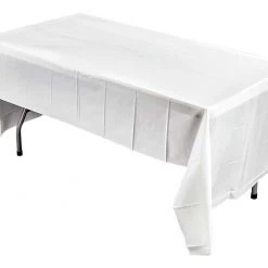 King Zak Everyday Disposable Tablecovers Plastic Solid Color Party 54inchx108inch Tablecover