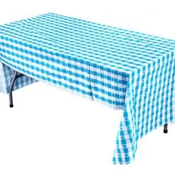 King Zak Everyday Disposable Tablecovers Plastic Solid Color Party 54inchx108inch Tablecover
