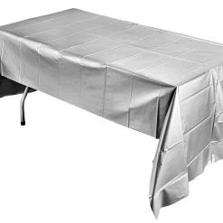 King Zak Everyday Disposable Tablecovers Plastic Solid Color Party 54inchx108inch Tablecover