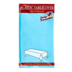 King Zak Everyday Disposable Tablecovers Plastic Solid Color Party 54inchx108inch Tablecover