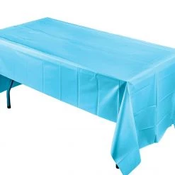King Zak Everyday Disposable Tablecovers Plastic Solid Color Party 54inchx108inch Tablecover