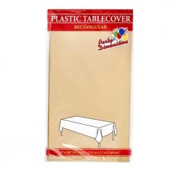 King Zak Everyday Disposable Tablecovers Plastic Solid Color Party 54inchx108inch Tablecover