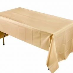 King Zak Everyday Disposable Tablecovers Plastic Solid Color Party 54inchx108inch Tablecover