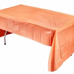 King Zak Everyday Disposable Tablecovers Plastic Solid Color Party 54inchx108inch Tablecover