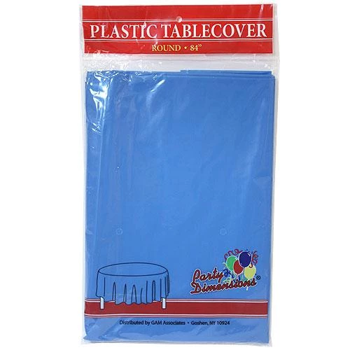 King Zak Plastic Solid Color Party 84inch Round Tablecover Everyday Disposable Tablecovers 3 King Zak Plastic Solid Color Party 84inch Round Tablecover Everyday Disposable Tablecovers