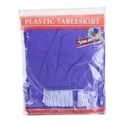 King Zak Plastic Solid Color Party 29inchx14feet Tableskirt