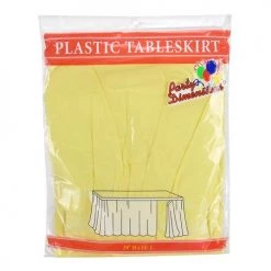 King Zak Plastic Solid Color Party 29inchx14feet Tableskirt