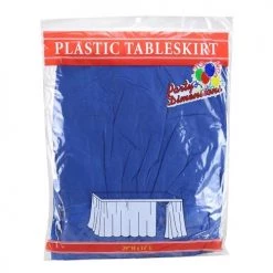King Zak Plastic Solid Color Party 29inchx14feet Tableskirt