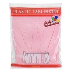 King Zak Plastic Solid Color Party 29inchx14feet Tableskirt