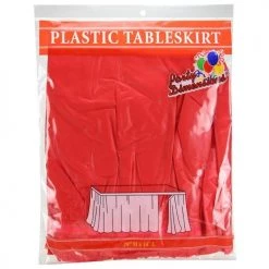 King Zak Plastic Solid Color Party 29inchx14feet Tableskirt
