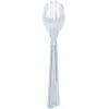 King Zak Disposable Dinnerware Servingware Premium Heavy Weight Plastic Serving UtensilSize Options: 10inch Salad Fork, And 10inch Salad Spoon