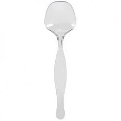King Zak Premium Heavy Weight Plastic Serving UtensilSize Options: 9inch Serving Fork And 9inch Serving Spoon