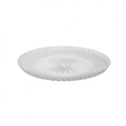 King Zak Party Premium Heavy Weight Plastic Cyrstal ServingwareSize Options: 18inch Tray, 16inch Tray And 14inch Tray