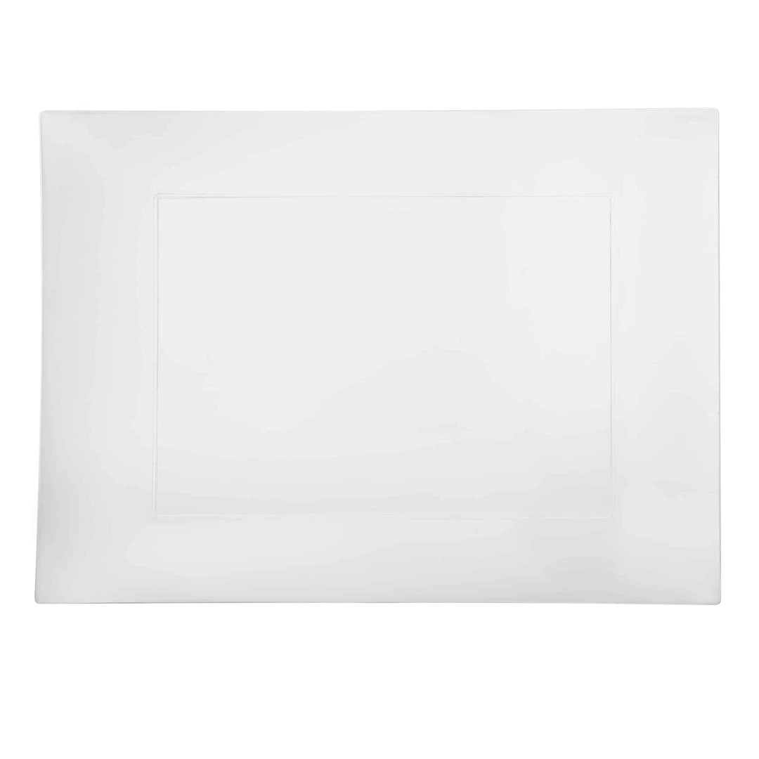 King Zak Premium Extra Heavy Weight Plastic Rectangle Servingware 17 King Zak Premium Extra Heavy Weight Plastic Rectangle Servingware