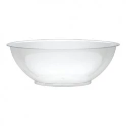 King Zak Disposable Dinnerware Bowls Premium Heavy Weight Plastic Serving BowlSize Options: 80oz Serving Bowl, 80oz Bowl Lid, 160oz Serving Bowl, 160oz Serving Bowl Lid And 320oz Serving Bowl