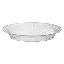 King Zak Disposable Dinnerware Servingware Premium Heavy Weight Plastic Ridged Oval ServingwareSize Options: 11inchx16inch Bowl, 14inchx21inch Serving Tray And 18inchx14.5 Serving Tray